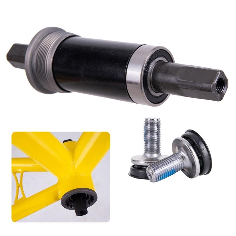 Square Tapered Bottom Bracket with Waterproofs Screw Mountain Bicycles Bottom Bracket Cycling Part Easy Installation