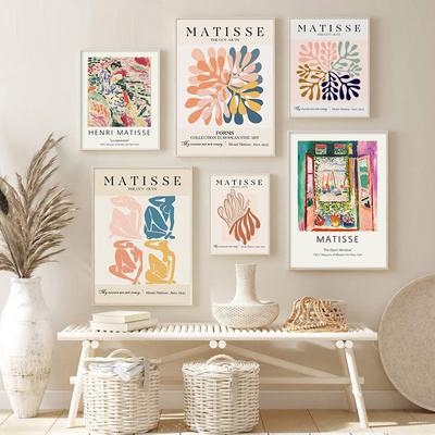 Modern Henri Matisse Abstract Canvas Painting Still Life Artwork Museum Exhibition Wall Art Print Retro Poster  Home Room Decor