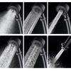 Factory Price Modern Turbo Shower Head Kit Bathroom Thermostatic Handheld High Pressure Rainfall Showerhead Black