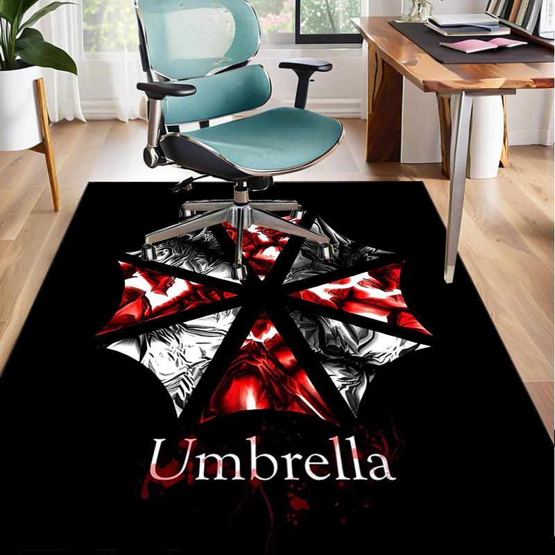 Umbrella Symbol Office Rug Chair Mat, Game Carpet, Suitable for Front Door, Bedroom, Living Room, Desk, Holiday Gift