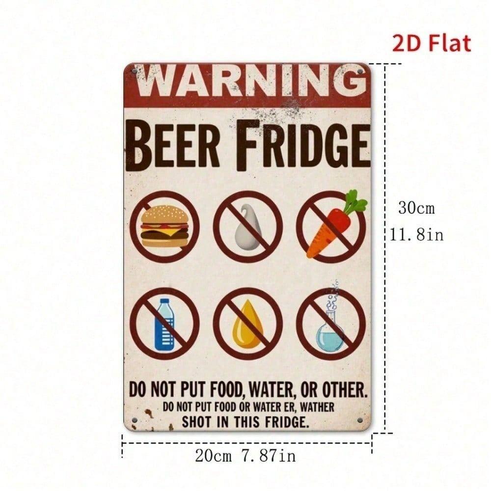 Vintage Beer Metal Sign 20x30 cm Fridge Magnet Retro Bar Garage Office Gift