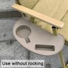 Chair Side Cup Holder Tray 2 Slots Heavy Duty Deck Chair Armrest Mount Cell Phone Cup Storage Tray Outdoor Camping Accessories