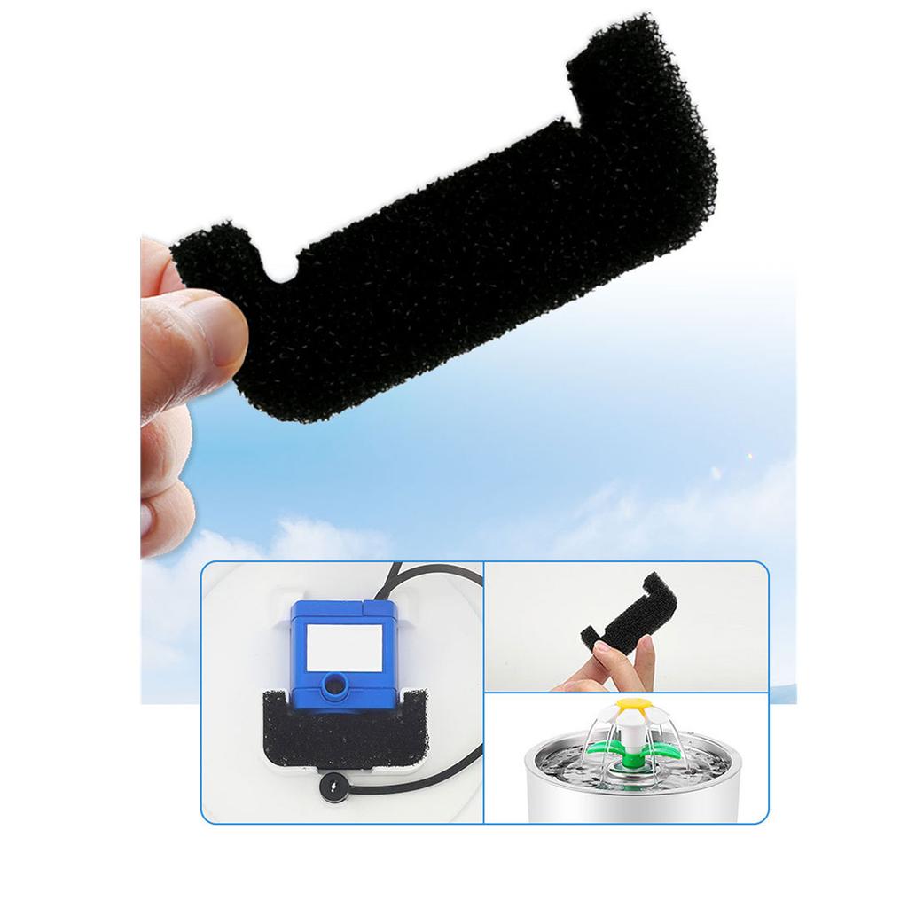 Zásobník vody pro domácí mazlíčky Náhradní houbový filtr pro fontánu pro kočky Opakovaně použitelný filtr pro fontánku na pití pro psy