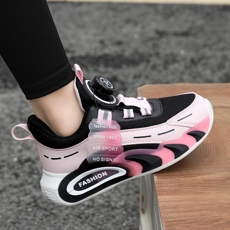 Boys' Shoes 2025 Spring Mesh Breathable Children's Lightweight Non-slip Sneakers Girls' Students Non-slip Running Shoes
