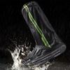 Waterproof Shoe Covers 1Pair Reusable Non-Slip Snow Rain Boot Shoe Covers with Zipper and Reflector Rain Gear for Hiking Fishing
