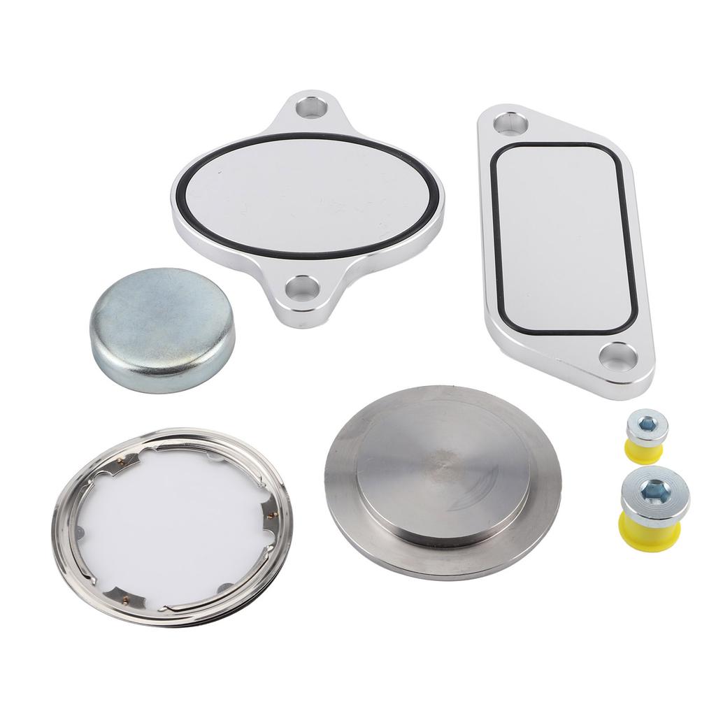 EGR Delete Plug with Gaskets Kit EGR Cooler Eliminate Fit for Cummins ISX CM871 Engine