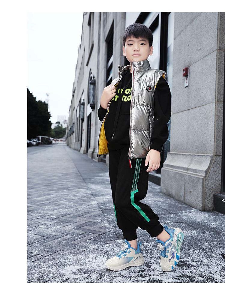 Jungen 2025 Herbst/Winter Samtgefütterte Warme Basketballschuhe für Kinder und Jugendliche