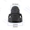 middle size 22mm Exhaust pipe fittings Exhaust tube plastic connector Fuel line connector for car 1pc