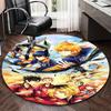 1pc Haikyuu Anime Design Round Carpet - Office Chair Mat, Non-Slip Rug for Haikyuu Fans - Suitable for Home Decor, Office Use