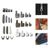 24 Set Metal Zipper Head Sliders Retainer Insertion Pin Zipper Stop Accessories Plug Zipper Repair Kit for Coat Home DIY (Mixed