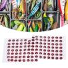 100Pcs Fishing Lure Eyes ThreeDimensional   Lightweight   Fisheye Sticker for Making Fishing Bait(Red )