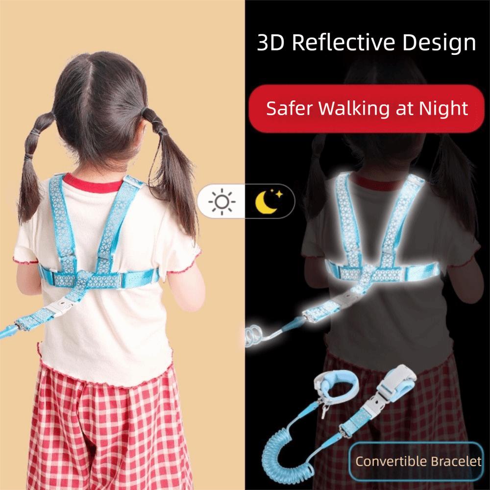 2 In 1 Adjustable Toddler Harness Leashes Steel Wire Children Harness  Outdoor Activities