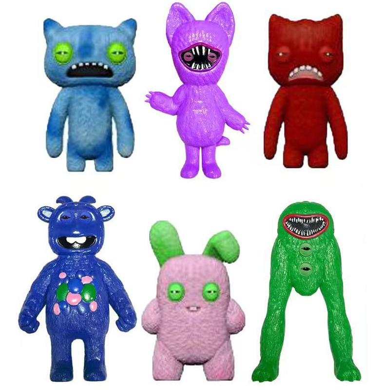 Pvc 3inch Fuggler Figure Cartoon Children Mini Toys Decoration Gift Characters