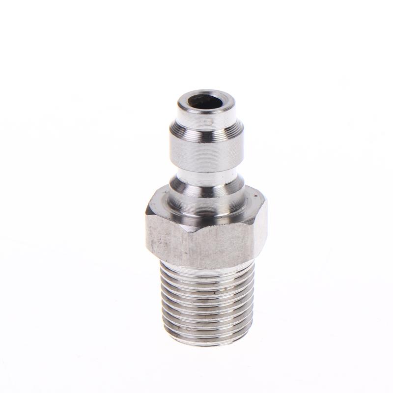 Quick Connect Valve 8mm Male Connector High Pressure Fitting Durable Leakproof Design for Hydraulic Systems