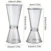 Food-grade Plastic Measuring Cups, Plastic Ounce Cups, Double-ended Measuring Cups, Measuring Wine Glasses for Bar Supplies