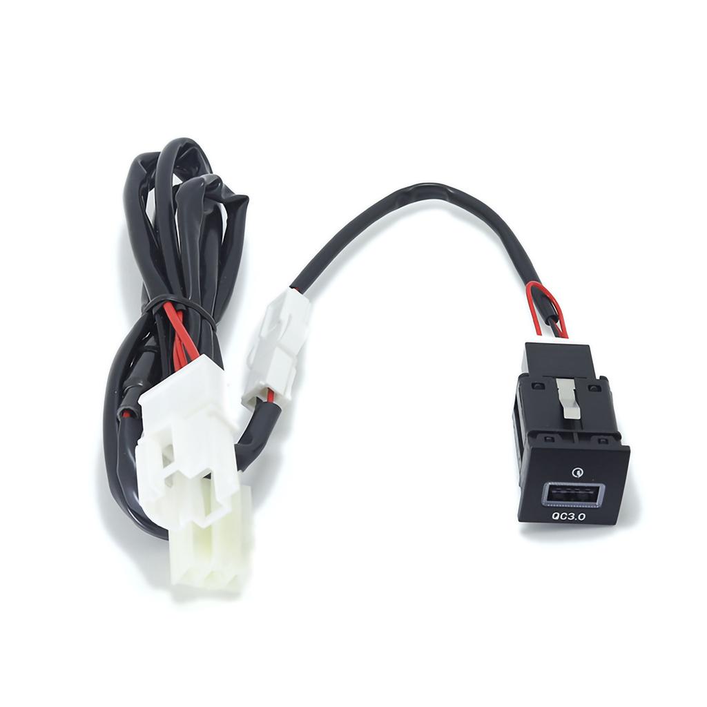 For VW Golf 6 Jetta 5 MK5 Scirocco 06-12 QC3.0 Type C PD USB Quick Car Charger Socket Nondestructive Replacement Harness 12V/24