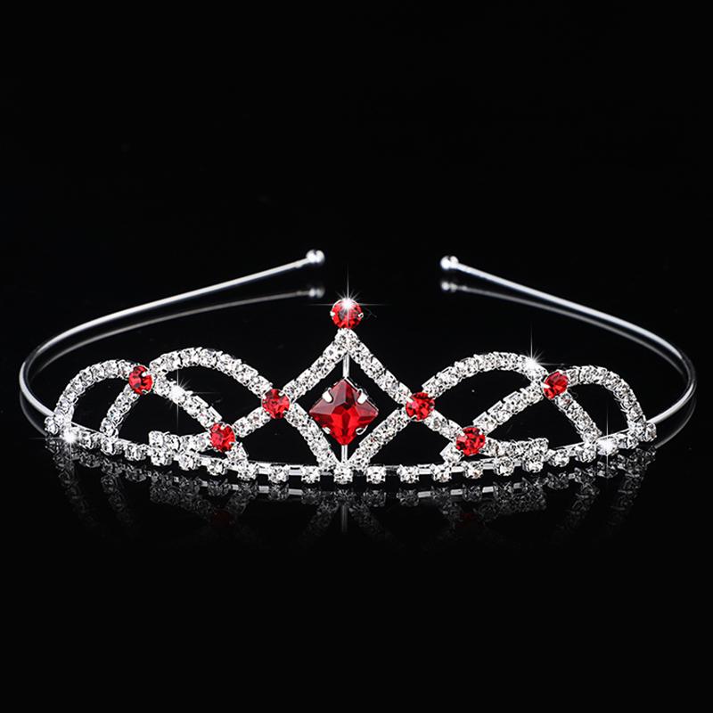 Rhinestone Crystal Tiara Princess Crown Rhinestone Headband Girls Crowns for Kids Wedding Prom Birthday Party Gift