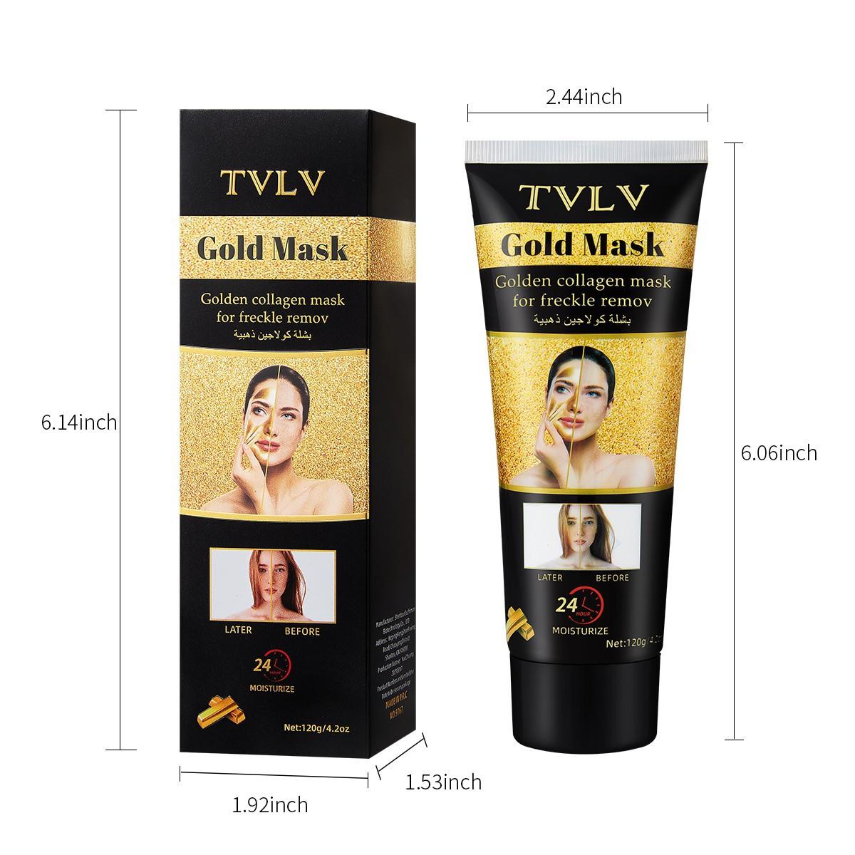 

Золотая коллагеновая маска, осветляющая тон кожи, увлажняющая нежная маска для кожи 1