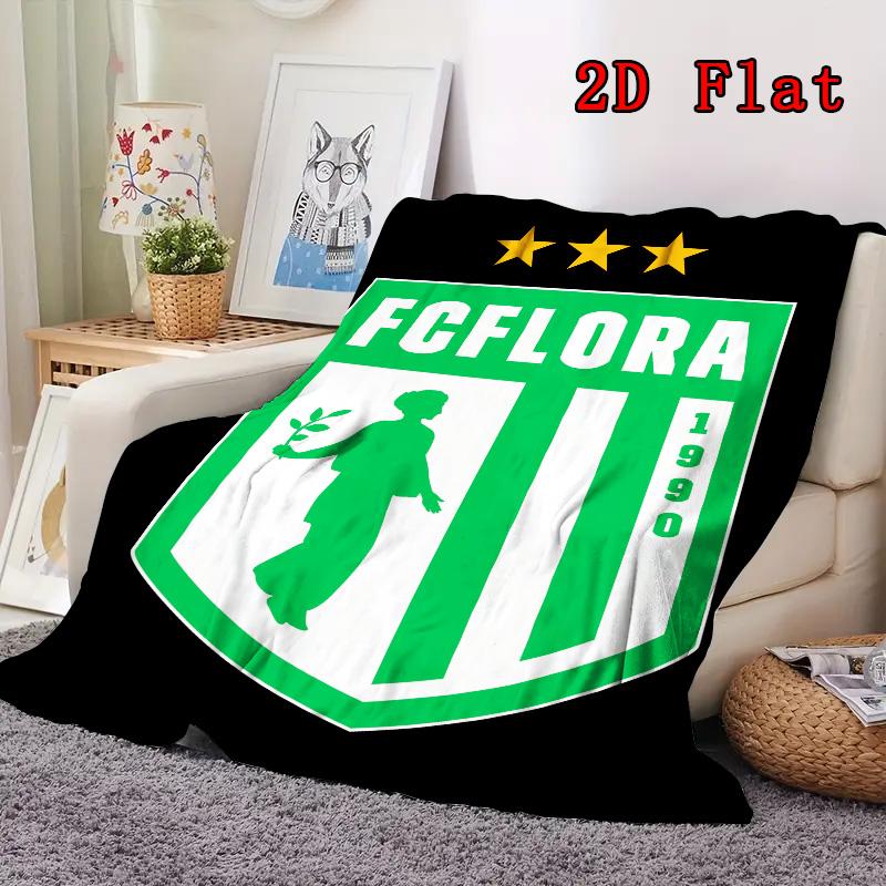 Flora Tallinn 2D Flat Pattern Flannel Blanket, High quality All Seasons, Home Decor, Warmth and Comfort, Perfect for Christmas Gifts.