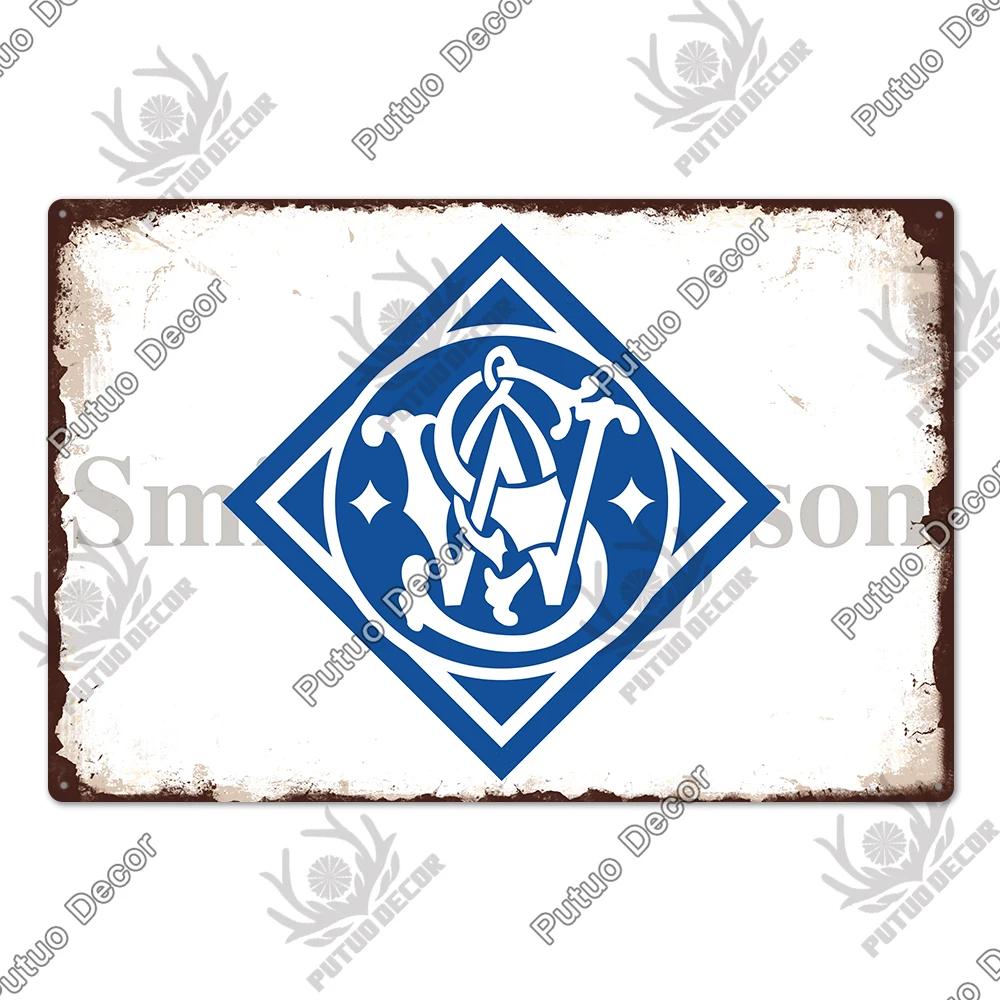 Putuo Decor Brand Poster Vintage Metal Tin Sign Plaque Plate for Garage Man Cave Gun Club Wall Decor Pistola Co2 Arma Metal