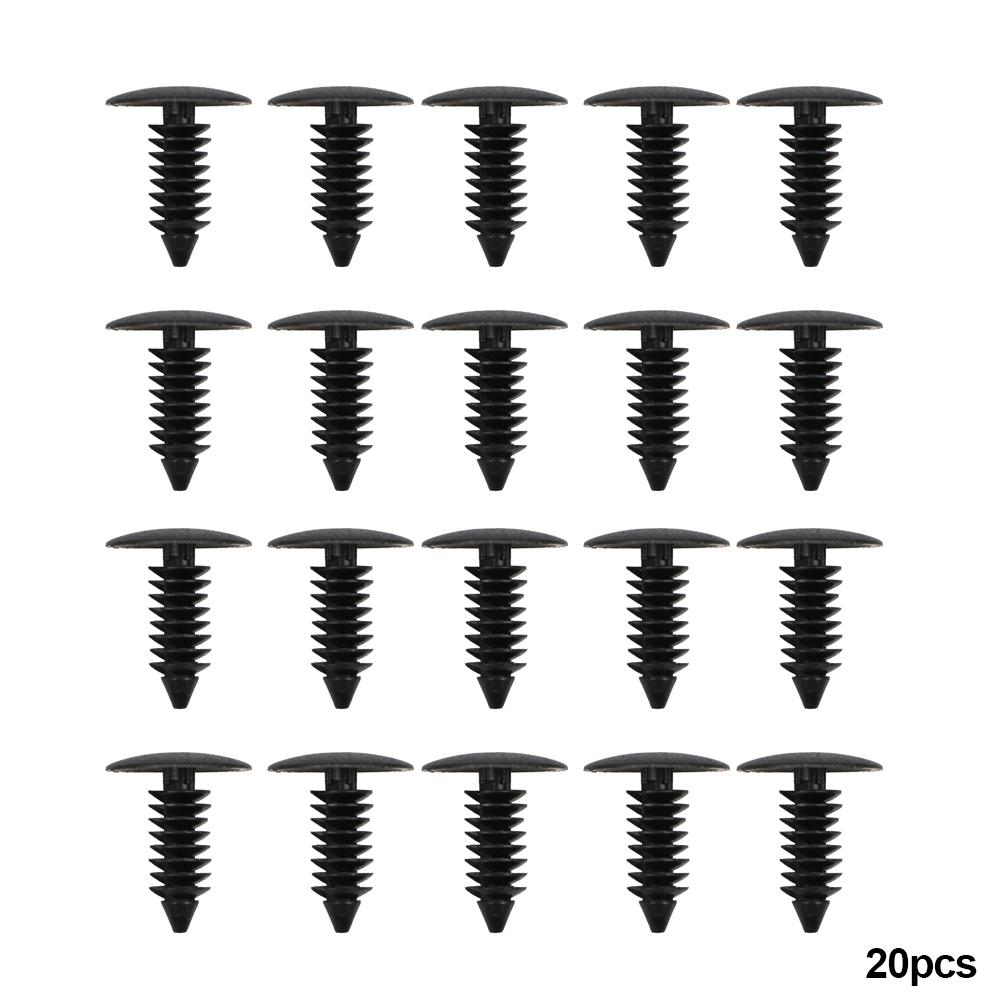 

20/50 шт. 8 мм автомобильный крепеж заклепка Push in 8 мм багажник автомобиля крыша отделка панель крепеж зажим крыло бампер щиток фиксатор зажим универсальный 20Pcs