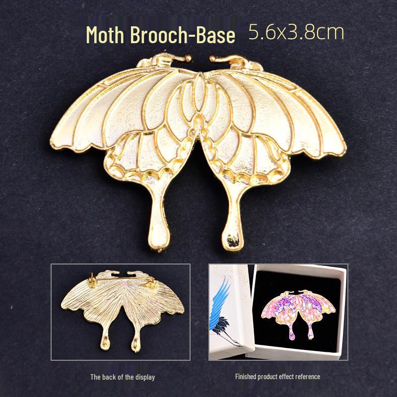 DIY Perlmutt Brooch Haarnadel Set: Schmetterlingsbasis für handgemachtes Drachenbootfest-Geschenk