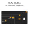 Glorious Mouse Pad 2 Edgeless XL Black Cloth Gaming Mouse Pad x MS0767 (460 355mm) GLO-MP2-CLTH-EGL-XL-BLK
