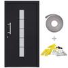 VidaXL Porte d'entrée Aluminium et PVC Anthracite 100x200 cm
