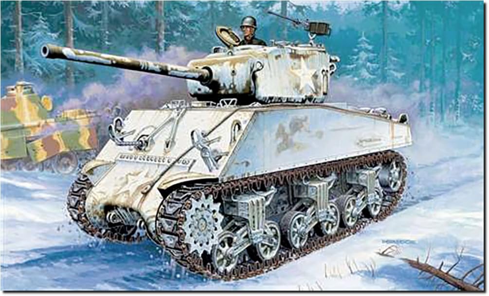 

Platz Italeri WWII Американский Шерман Пластиковый Набор Модели IT96440 1/35 M4A3(76)W (танк)