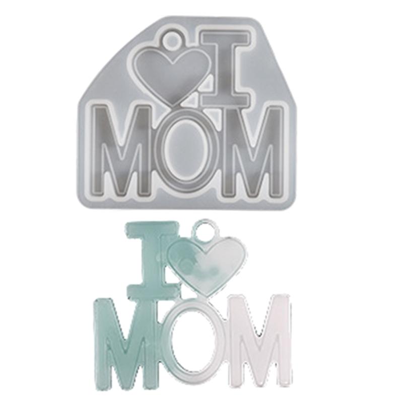 Aromatherapie Tabletten Silikonform PAPA MAMA Anhänger Harzform Schlüsselanhänger Anhänger Epoxid Gießform Hohl Anhänger Formen DIY