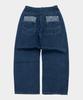 SOMEPLACE MAN Paisley Bandana Color Block Pocket Detail Wide Fit Denim Pants [Medium Blue]