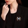 Krabben Modeaccessoire Süße Brosche für Damen Herren Vintage Emaille