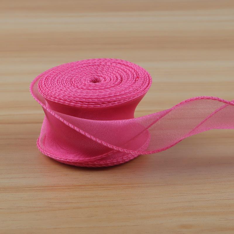 10 Yards Soft Fishtail Organza Ribbon Eco-Friendly Sheer Craft Ribbon for Gift Box Wrapping Bridal Shower DIY Handmade Ornaments