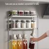 Multifunctional 3-Layer Wall-Mounted Kitchen Shelf
