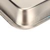Stainless Steel Surgical Dental Tray Rectangular Metal Cosmetic Storage Tray for Nail Art Equipment