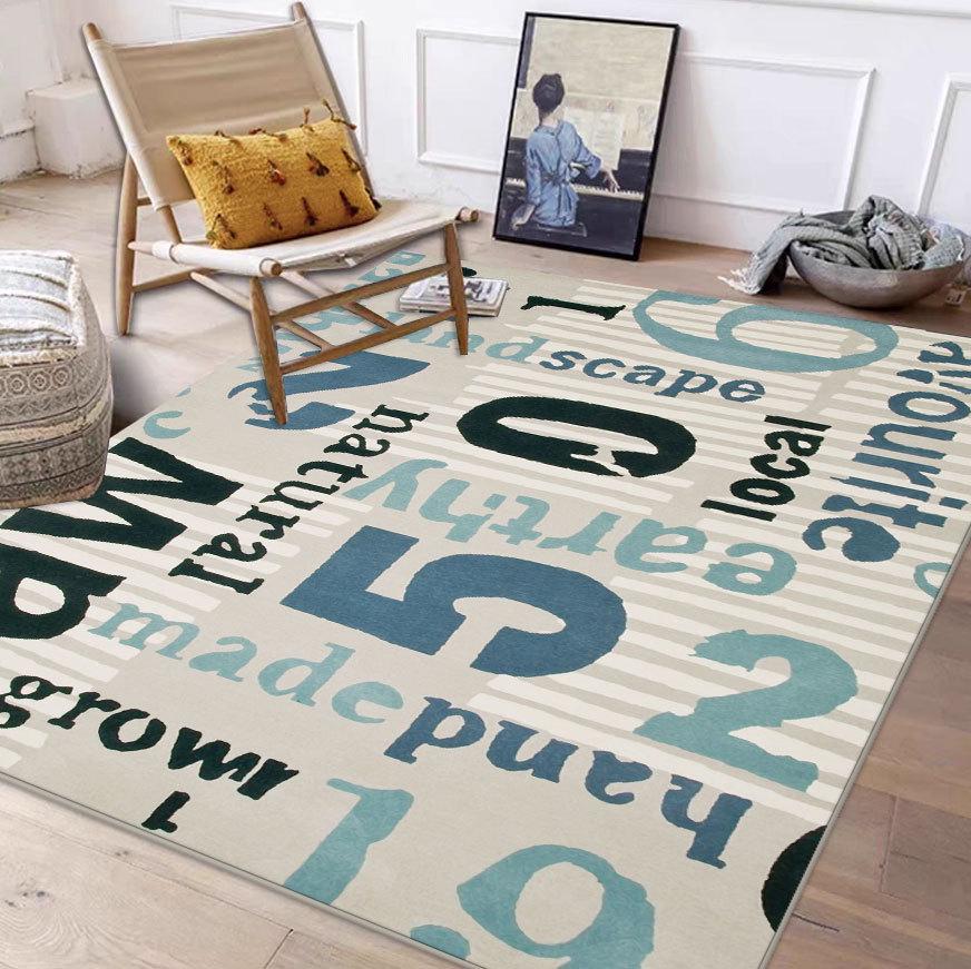 Nordic High-End, Dirt-Resistant Carpet for Living Room and Bedroom