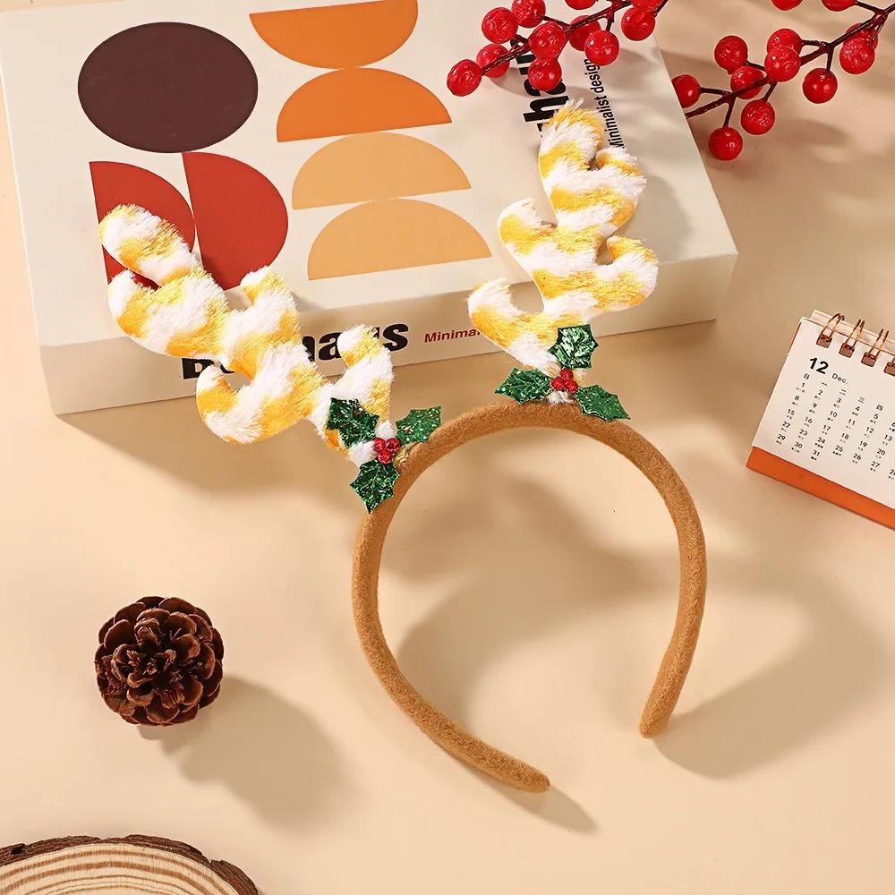 Weihnachten Niedliches Elch Stirnband Noel Weihnachtsbaum Lebkuchenmann Verkleiden Haarband Navidad Frohe Weihnachten Dekor Frohes Neues Jahr