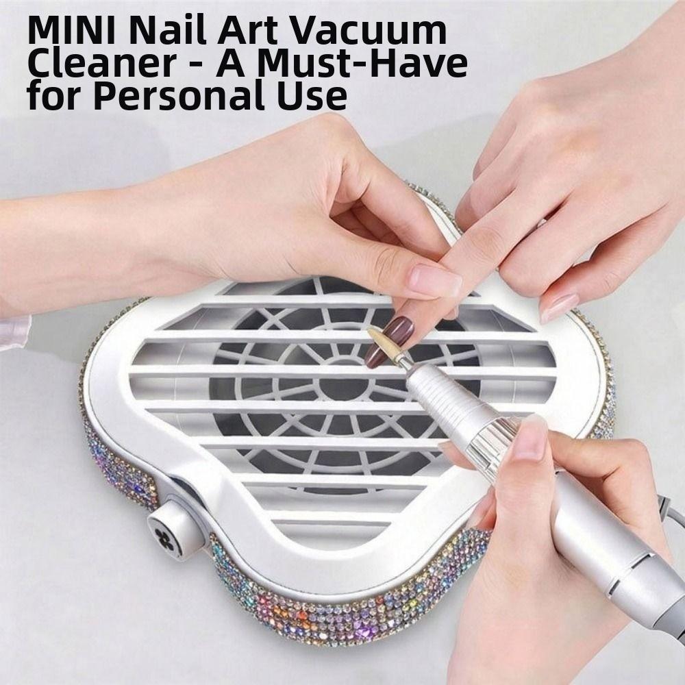 Portable Manicure Desk Collector Mini Fan Nail Dust Extractor Nail Art Vacuum Cleaner Nail Art