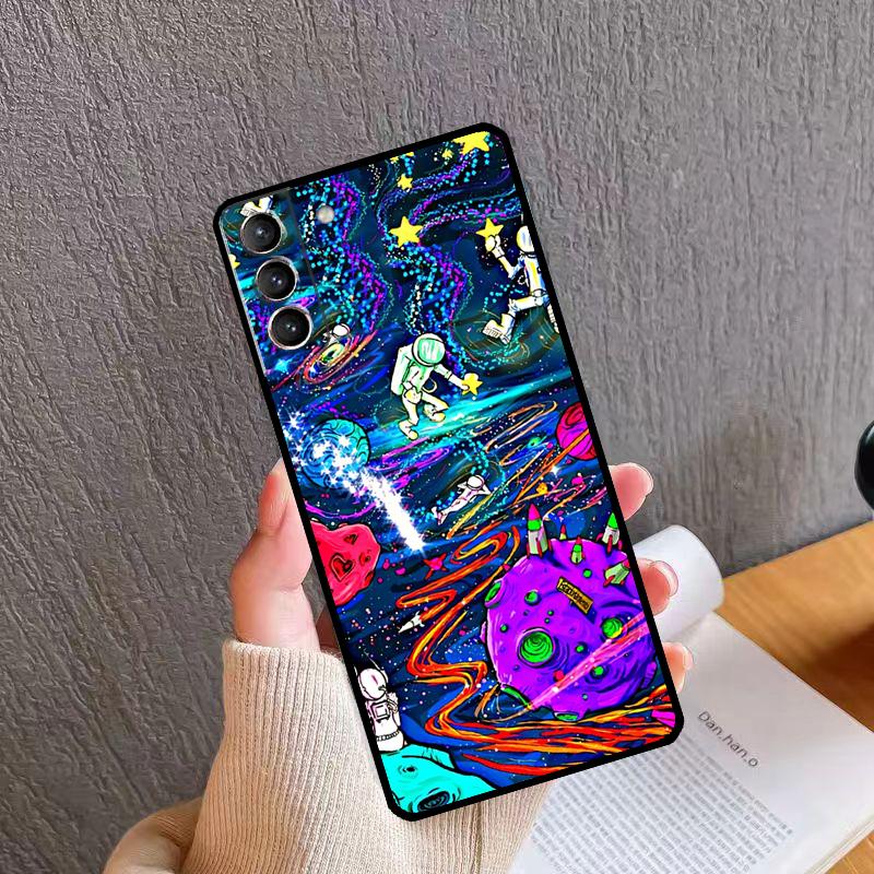Mushroom Moon Shroom Farmer Phone Case For Samsung Galaxy S24 S26 Ultra S20 S21 S22 S23 S25 Plus S10 S24 S25 FE Cover