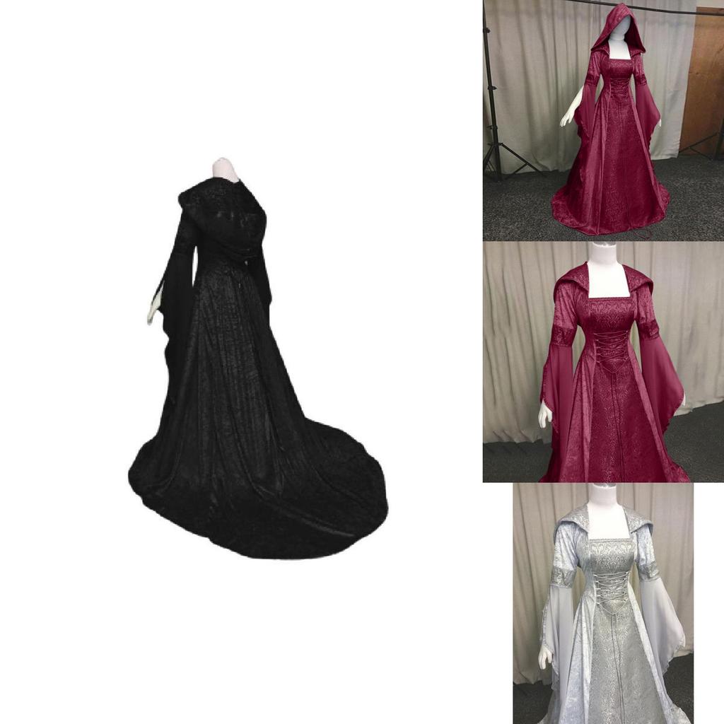 The Ultimate Wedding Dress Solid Color Hooded Design