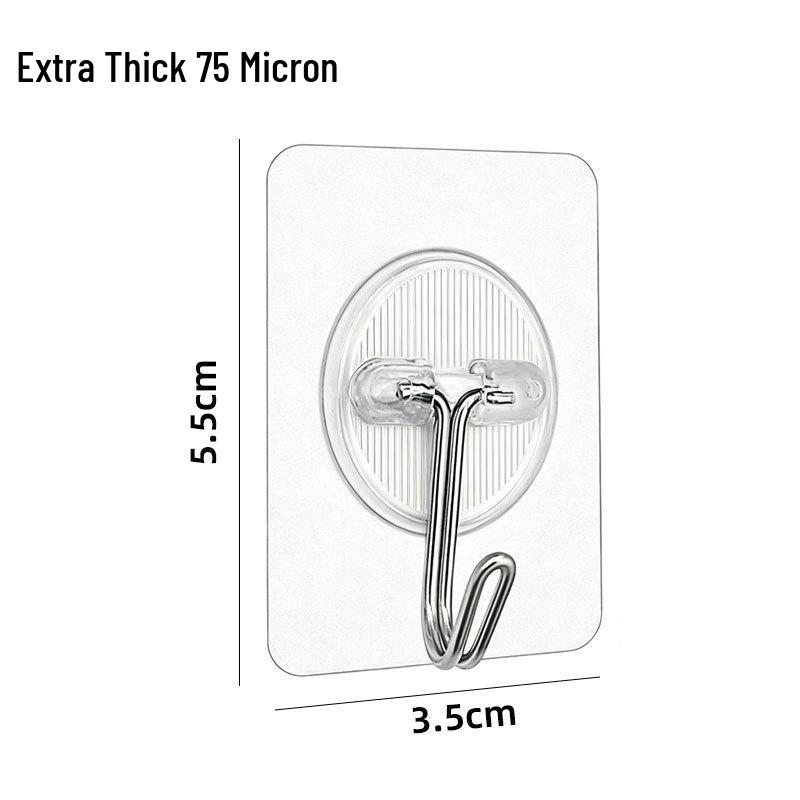 Transparent Traceless Adhesive Hook - Strong, Nail-Free Design