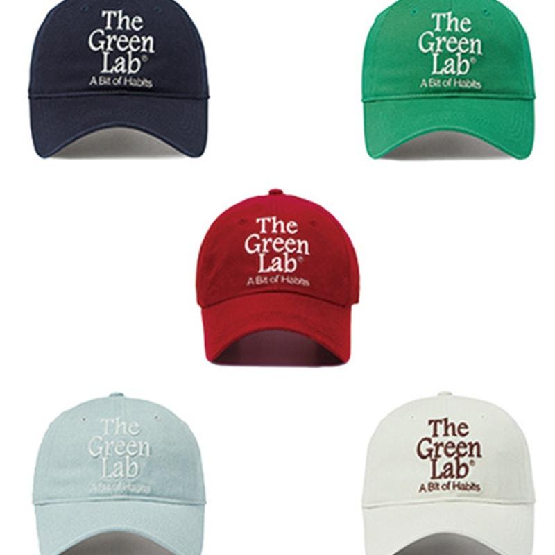 

The GREEN Lab Logo Embroidered Washed Ball Cap (5colors) GREEN