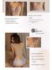 Guiruo Plus Size Deep V Underwire Mesh Camisole Nightgown Set