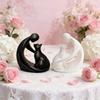 Modern Abstract Human and Cat Statue 3D Printing Abstract Cat Figurine  Living Room