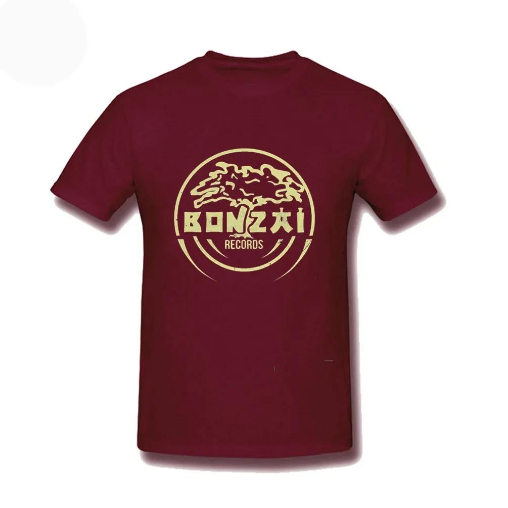 

2025 new model New Fashion Loose Clothing Plus Size Bonzai Records Pullover Oneck Mens Cotton Short Sleeve TShirt COTTON Shor L