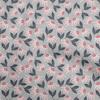 oneOone Cotton Flex Dusty Blue Fabric Floral Fabric For Sewing Printed Craft Fabric By The Yard 40 Inch