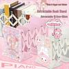 Little Sheep Cartoon Piano Desktop Organizer: Retractable Folding Bookshelf & Thickened Book Clip for Students