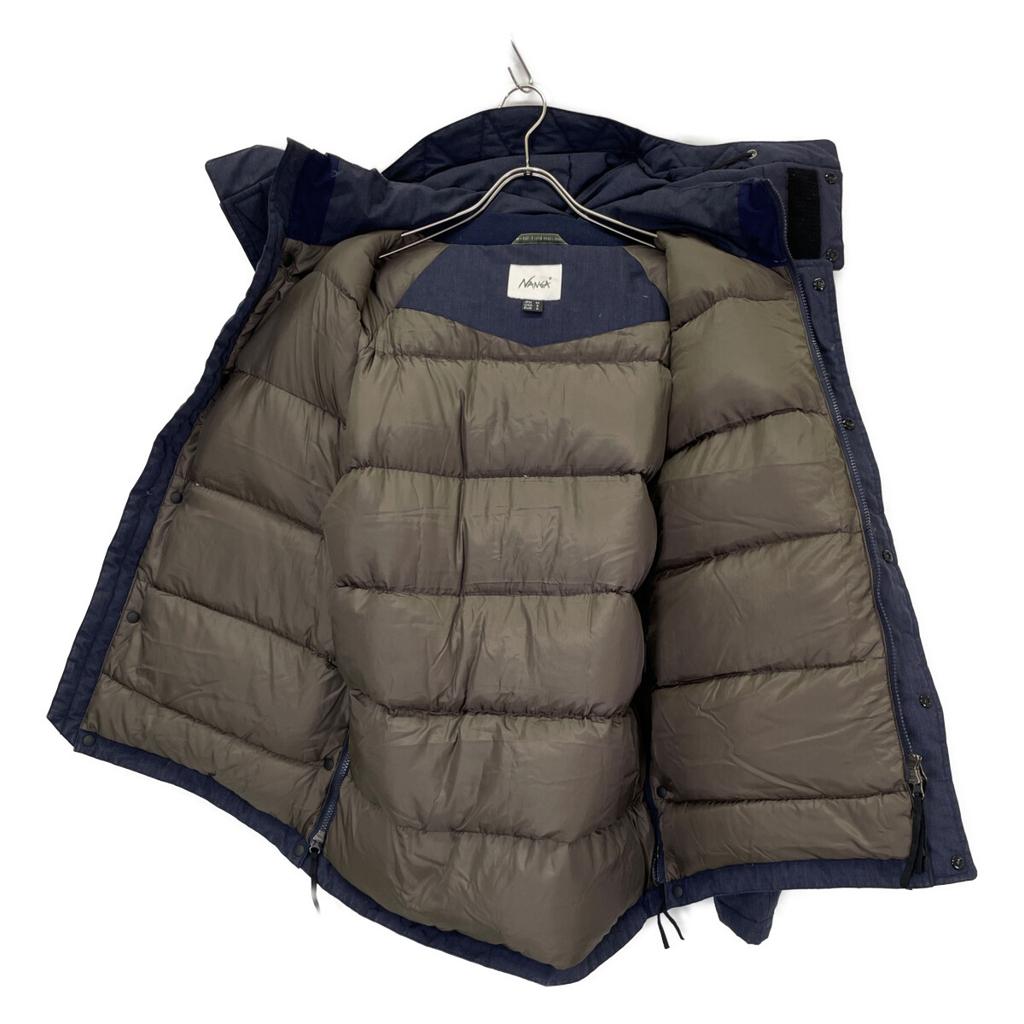 NANGA Navy Nylon TAKIBI Ski Down Jacket coat M grayUsed