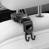 Universal Car Headrest Hook Heavy Duty Load Bearing Easy Installation Holds Bags Groceries Purses Keeps Car Interior Neat