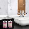 1/2/3pcs Acrylic Qtip Holder Dispenser Storage Box Bathroom Organizer Jars Round Cotton Ball Pad Swab Holder Dispenser Container